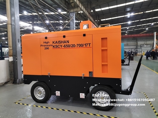 KSCY-650/20-700/17 18m3/Min 650CFM 20bar 17bar портативный вращающийся газовый винт воздушный компрессор винтовый компрессор